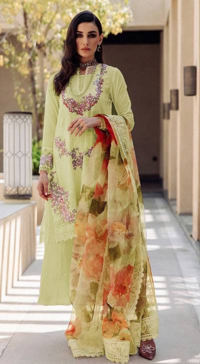 MARIA B VOL-2 DINSAA SUIT PURE COTTON EMBRODEREY SAREE MANUFACTURER IN INDIA 