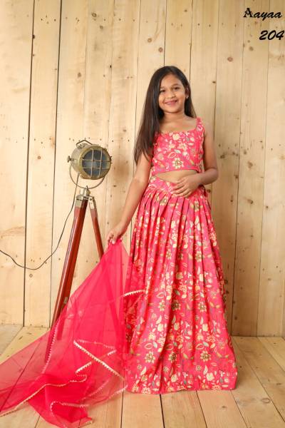 YAANA VOL 2 BY AAYAA SEQUINS CROCHET CHINON KIDS LEHENGA CHOLI MANUFACTURER IN INDIA