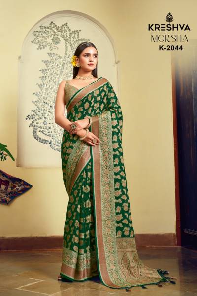 KRESHVA MOKSHA 2041 TO 2046 DESIGNER GEORGETTE SAREE WHOLESALER IN INDIA
