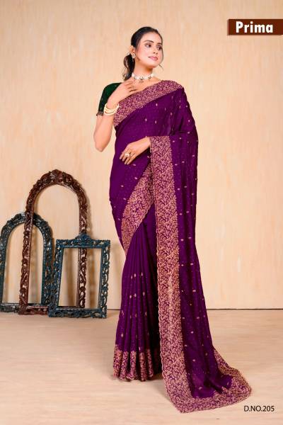 D.NO. 201 TO 205 BY PRIMA PARTY WEAR SAREE WHOLESALER IN INDIA