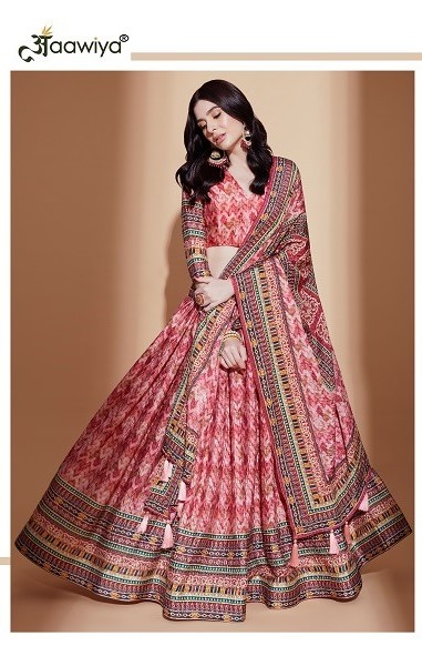 AMORA VOL-1 BY AAWIYA DIGITAL PRINTED LEHENGA CHOLI WHOLESALER IN INDIA