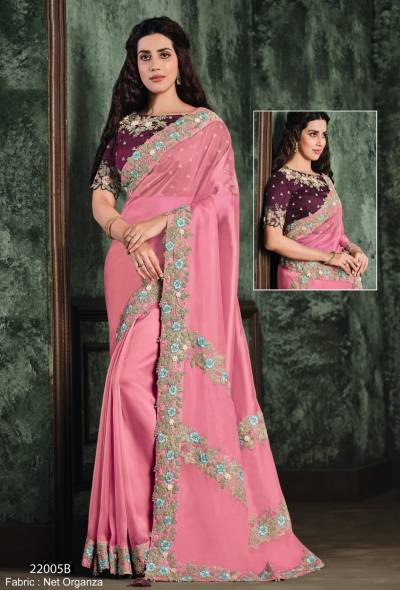 SHAIRA BY MAHOTSAV RESHAM EMBROIDERY SAREE WHOLESALER IN INDIA
