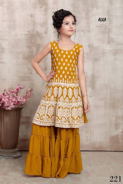 Alka Vol 28 Kids wear Designer Partywear Suit Wholesaler in Inida
