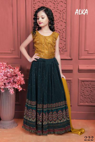Alka Vol 29 Kids Designer Partywear Lehenga Choli Wholesaler in Inida