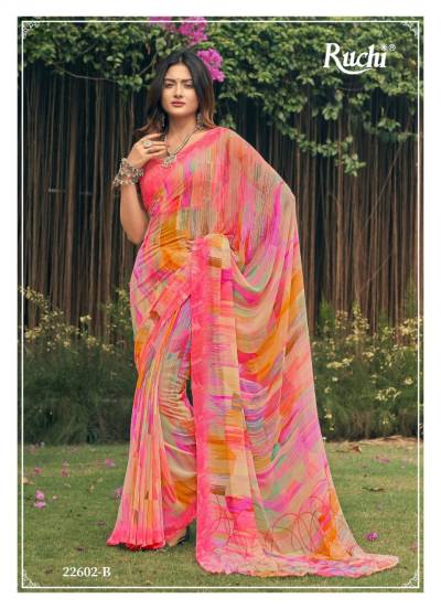 RAGAA GEORGETTE VOL-4 BY RUCHI GEORGETTE SAREE WHOLESALER IN INDIA