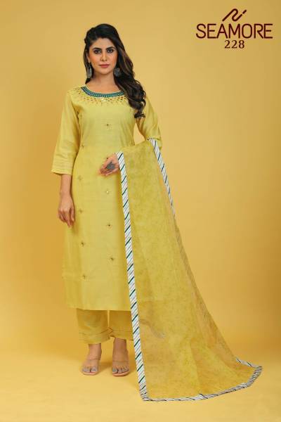 D.NO. 228 BY SEAMORE SILK SALWAR KAMEEZ MANUFACTURER IN INDIA