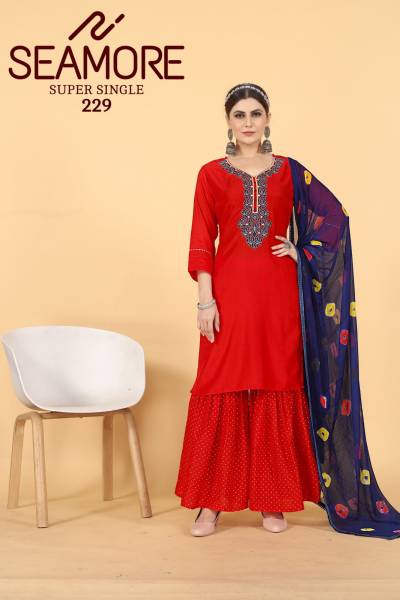 SUPER SINGLE BY SEAMORE EMBROIDERY SALWAR KAMEEZ MANUFACTURER IN INDIA