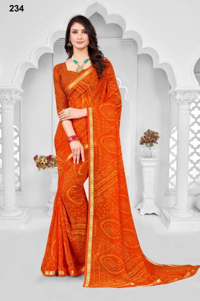 RAJKUMARI VOL-1 BY SARITA CREATION PURE GEORGETTE SAREES MANUFACTURER ININDIA