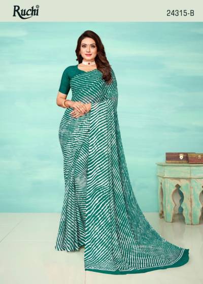 STAR CHIFFON VOL-120 BY RUCHI CHIFFON DESIGNER SAREE WHOLESALER IN INDIA