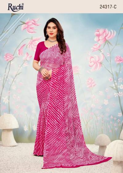 STAR CHIFFON VOL-123  BY RUCHI CHIFFON DESIGNER SAREE WHOLESALER IN INDIA