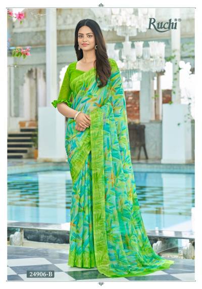 STAR CHIFFON 122ND EDITION BY RUCHI DESIGNER SAREE WHOLESALER IN INDIA