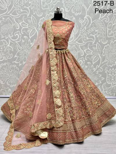 D.NO. 2517A & 2517B BY ANJANI ART EMBROIDERY LEHENGA CHOLI WHOLESALER IN INDIA