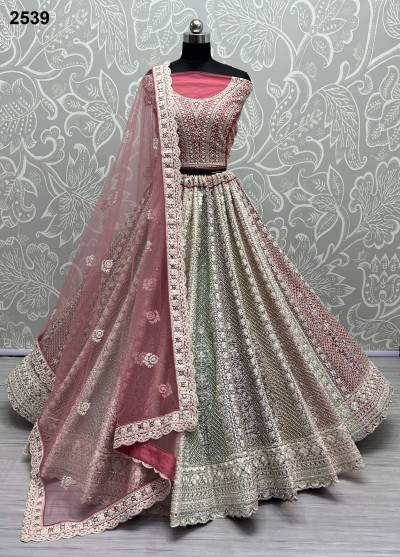 D.NO. 2539 BY ANJANI ART FANCY EMBROIDERY LEHENGA WHOLESALER IN INDIA