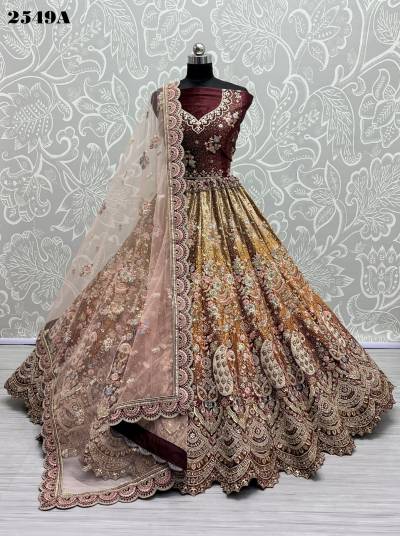 D.NO. 2549A & 2549B BY ANJANI ART LEHENGA CHOLI MANUFACTURER IN INDIA