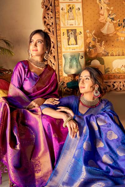 AABHUSHAN BY RAJYOG WEAVING SILK SAREE MANUFACTURER IN INDIA