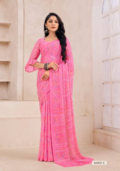 STAR CHIFFON 130TH EDITION BY RUCHI CHIFFON SAREE MANUFACTURER IN INDIA