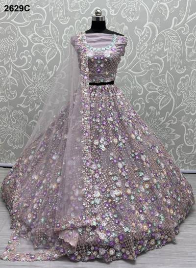 SERIES – 2629A TO 2629D BY ANJANI ART EMBROIDERY LEHENGA CHOLI MANUFACTURER IN INDIA
