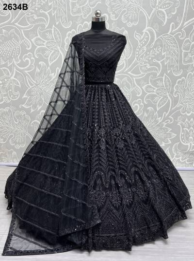 SERIES – 2634A & 2634B BY ANJANI ART EMBROIDERY LEHENGA CHOLI MANUFACTURER IN INDIA