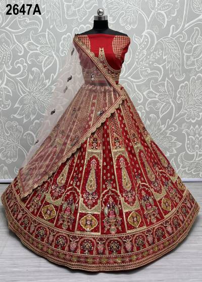 D.NO. 2647A & 2647B BY ANJANI ART DESIGNER LEHENGA CHOLI WHOLESALERS IN SURAT