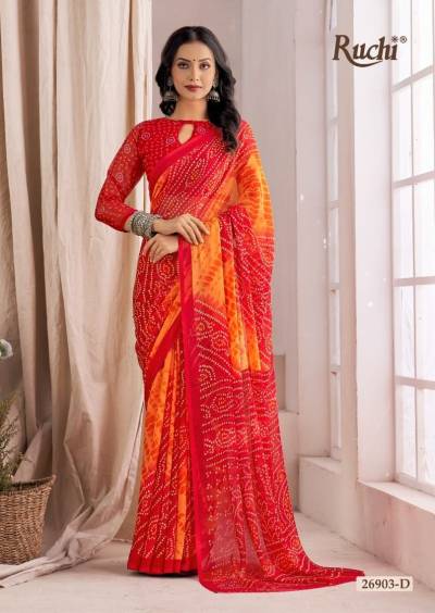 STAR CHIFFON 137 BY RUCHI CHIFFON SAREE WHOLESALER IN INDIA