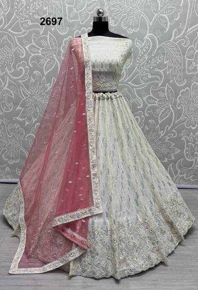 ANJANI ART 2697 DESIGNER WEDDING GEORGETTE LEHENGA CHOLI WHOLESALER IN INDIA