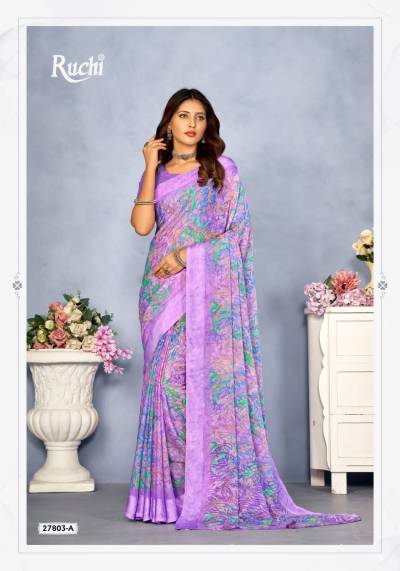 CHERRY VOL-37 BY RUCHI CHIFFON SAREE MANUFACTURER IN INDIA