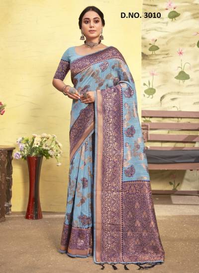 SANGAM VASU PUJYA VOL-4 3009 TO 3014 DESIGNER PRINTED SAREE WHOLESALER IN SURAT
