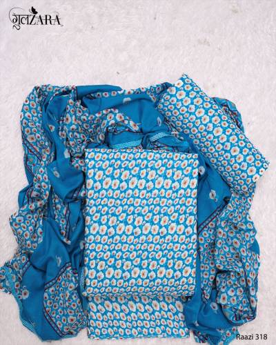 RAAZI BY GULZARA COTTON PRINTED SALWAR KAMEEZ WHOLESALER IN INDIA