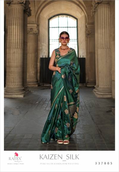 KAIZEN SILK BY RAJTEX PURE STAIN SAREE EXPORTER IN INDIA