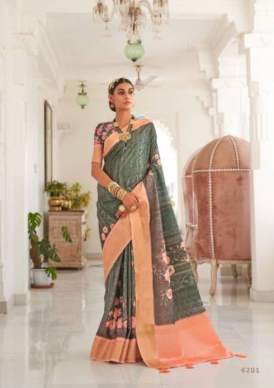 NAMAMI BY PANKH PRINTED SAREE MANUFACTURER IN INDIA