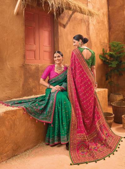 KACHHI WORK VOL-5 MN SAREE BANARASI SILK SAREE WHOLESALER IN INDIA