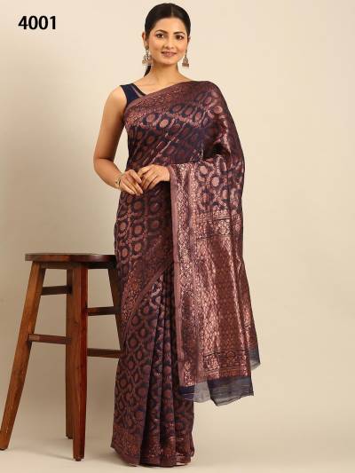 BUNAWAT RASMIKA VOL-04 4001 TO 4006 DESIGNER COTTON SAREE WHOLESALER IN SURAT