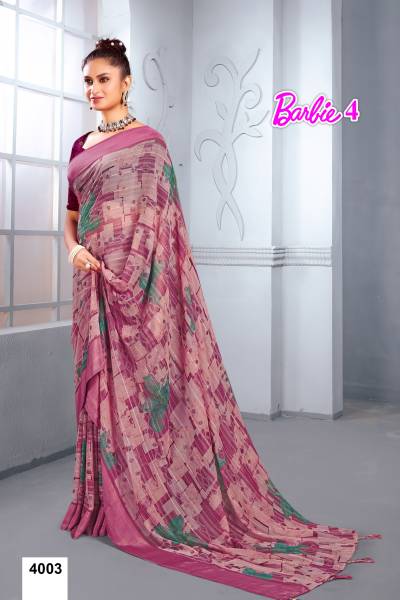 BARBIE VOL-04 BY MAHAMANI CREATION GEORGETTE SAREE MANUFACTURER IN INDIA