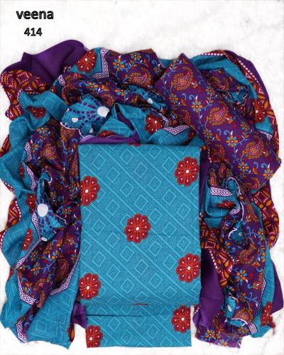 VEENA BY GULZARA COTTON PRINT SALWAR KAMEEZ MANUFACTURER IN INDIA