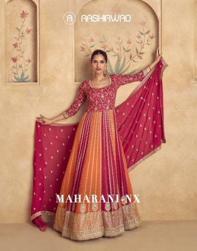 Maharani Nx By Aashirwad Creation Designer Embroidered Gown Collection wholesaler in Surat