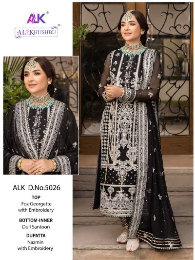 D.NO.5026 BY ALK PAKISTANI  SALWAR KAMEEZ MANUFACTURER IN INDIA