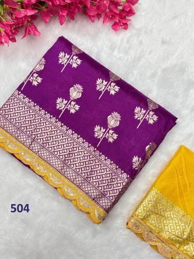 J 501 TO 505 DESIGNER DOLA SILK SAREE WHOLESALER IN INDIA