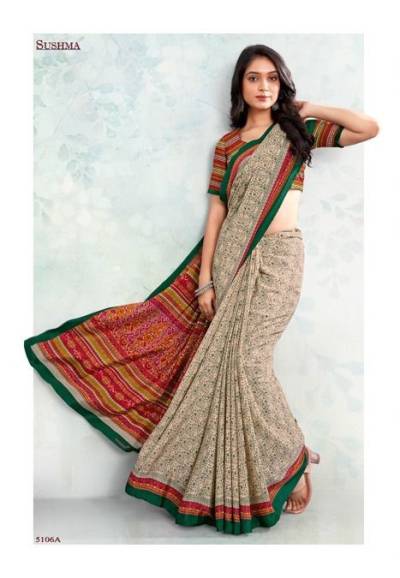 SET 51 BY SUSHMA CRAPE SAREE WHOLESALER IN INDIA