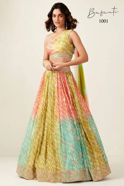 SERIES – 1001 TO 1003 BY BASANTI DOLLA SILK DESIGNER LEHENGHA CHOLI EXPORTER IN INDIA