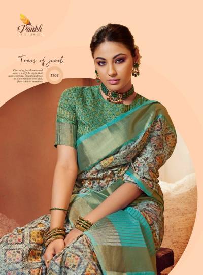 CHHAPA VOL-5 BY PANKH PRINTED SAREE WHOLESALER IN SURAT