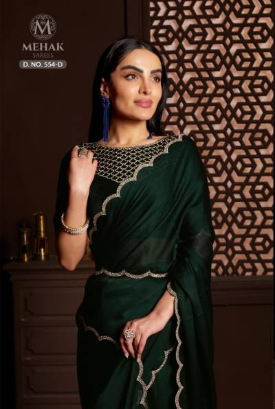 SERIES 554A TO 554E BY MEHEK SATIN SILK SAREE MANUFACTURER IN INDIA