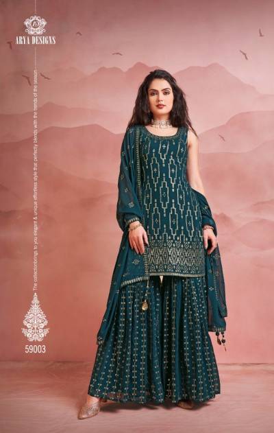 NOORANI VOL-7 BY ARYA DESIGNER GEORGETTE SALWAR KAMEEZ WHOLESALER IN INDIA