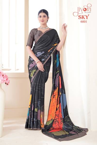 JIVORA SKY 6001 TO 6020 WEAVING SAREE WHOLESALER IN SURAT