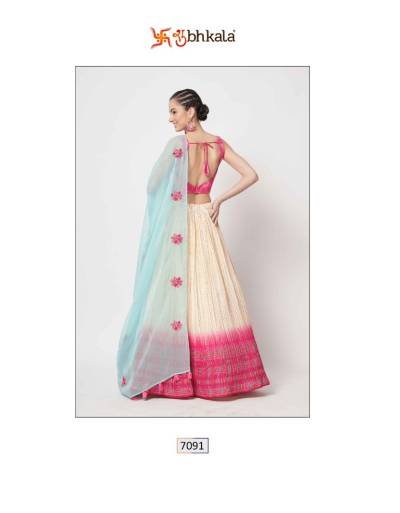 SHUBHKALA VOL-13 BY KHUSHBOO CHINON SILK LEHENGA CHOLI MANUFACTURER IN INDIA