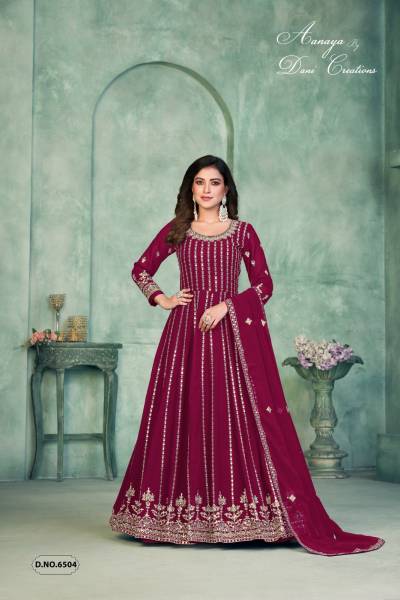 AANAYA VOL-165 BY TWISHA FAUX GEORGETTE GOWN WHOLESALER IN INDIA