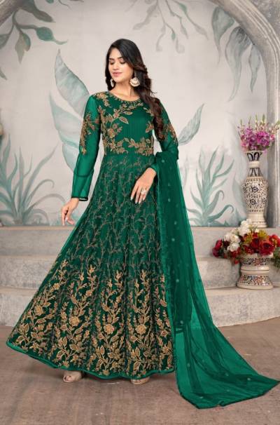D.NO – 663A TO 663D BY SWAGAT SATIN GOWN WHOLESALER IN INDIA