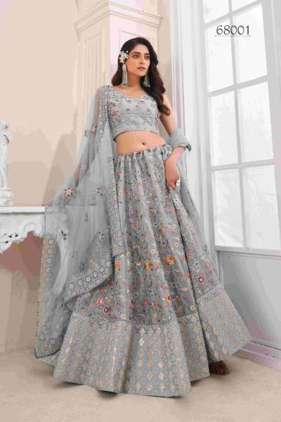VOLUME 49 BY ARYA ART SILK DESIGNER LEHENGA CHOLI EXPORTER IN SURAT