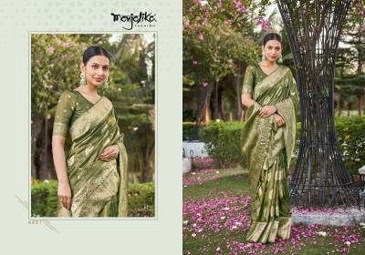 MONJOLIKA MAHEEN DESIGNER SILK SAREE WHOLESALER IN INDIA