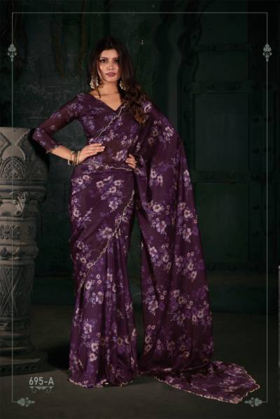 D.NO. 695A TO 695E BY MEHEK PRINTED SAREE WHOLESALER IN SURAT 