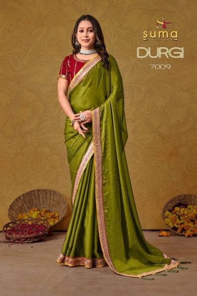 SUMA DESIGNER DURGI 7001 TO 7009 DESIGNER SAREE WHOLESALER IN INDIA